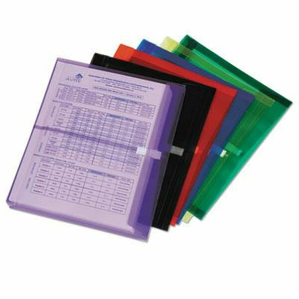 Made-To-Stick 753001 11.62 in. Poly Hook  Loop Side Loading Expansion Envelope  Assorted Color MA3204903